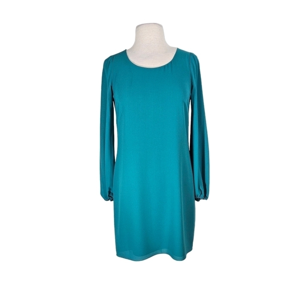 Belle Badgley Mischka Teal Shift Dress
